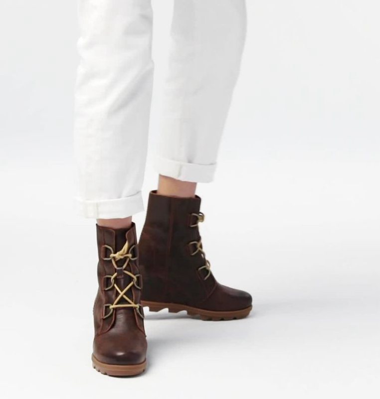 Womens Wedges Dark Brown - Sorel Joan of Arctic™ II Boot - 527-QDNEGW